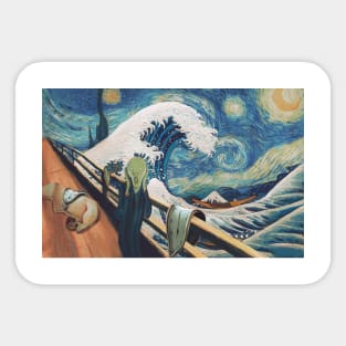 classic paintings dream Sticker